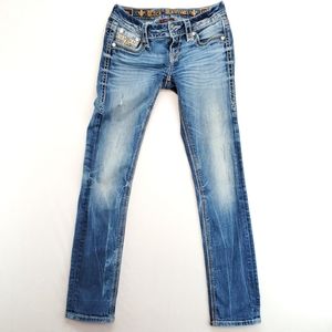 ROCK REVIVAL Women's Betty Straight Slim Jeans Size 25